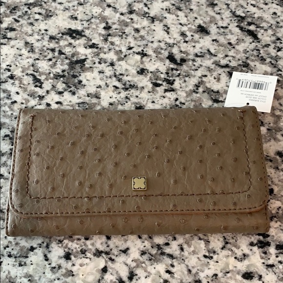 Tan Textured Wallet - Picture 1 of 5